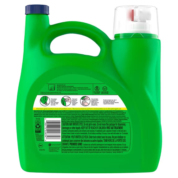 Gain Laundry Detergent Liquid, Now with Odor Defense, Original Scent, 132 fl oz, 100 Loads