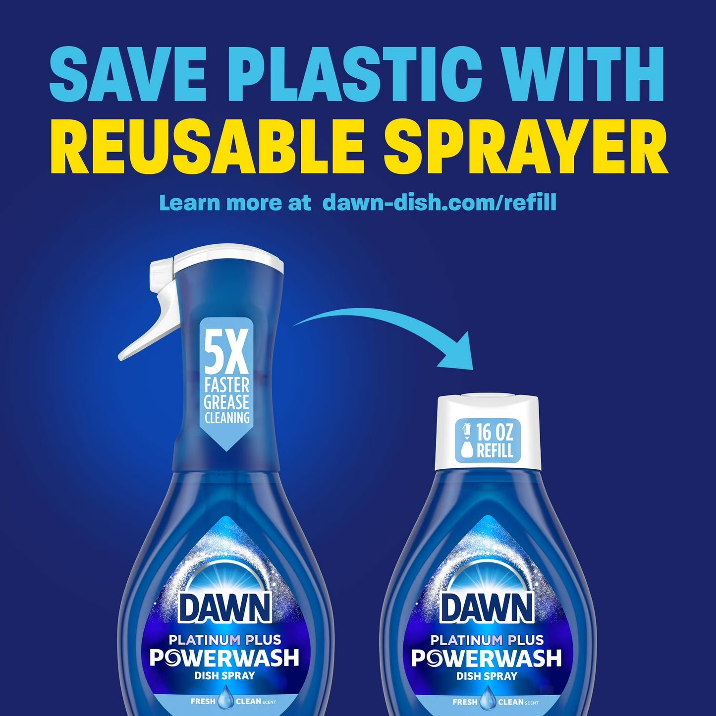 Dawn Powerwash Dish Spray Refill, Fresh, 1 Refill