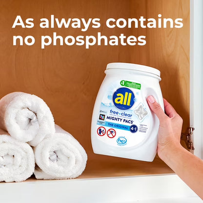 **all Free Clear Mighty Pacs, Unscented, 80 Count**