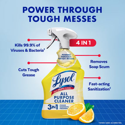 Lysol All Purpose Cleaner, Lemon Breeze, 32 oz