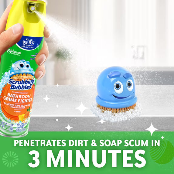 Scrubbing Bubbles Disinfectant Bathroom Cleaner, Citrus, 20 oz