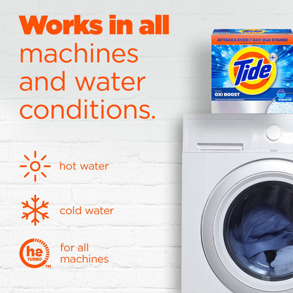 Tide Laundry Detergent Plus Ultra Oxi Powder, 73 Loads, 114 oz