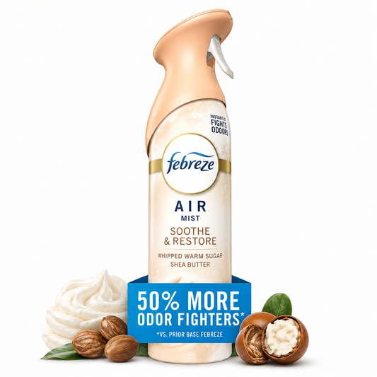 Febreze Air Mist Air Freshener Spray, Soothe & Restore Scent, 8.1oz