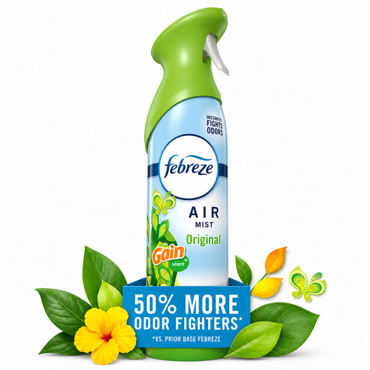 Febreze Air Mist Air Freshener Spray, Gain Original Scent, 8.1oz