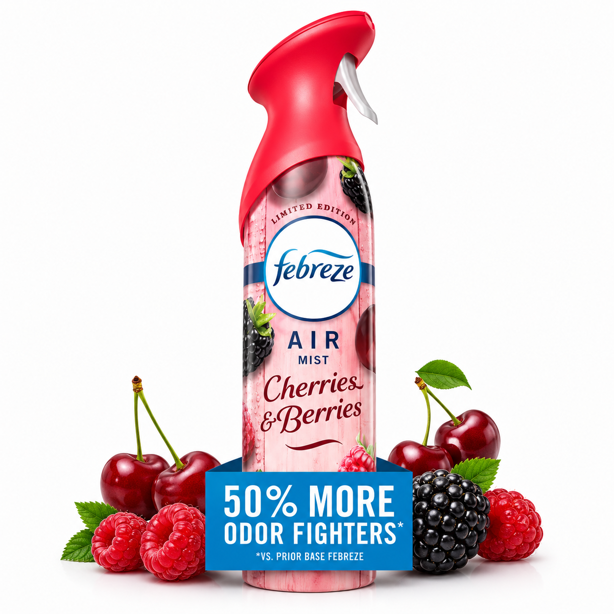 Febreze Air Mist Air Freshener Spray with Cherries & Berries Scent, 8.1 oz