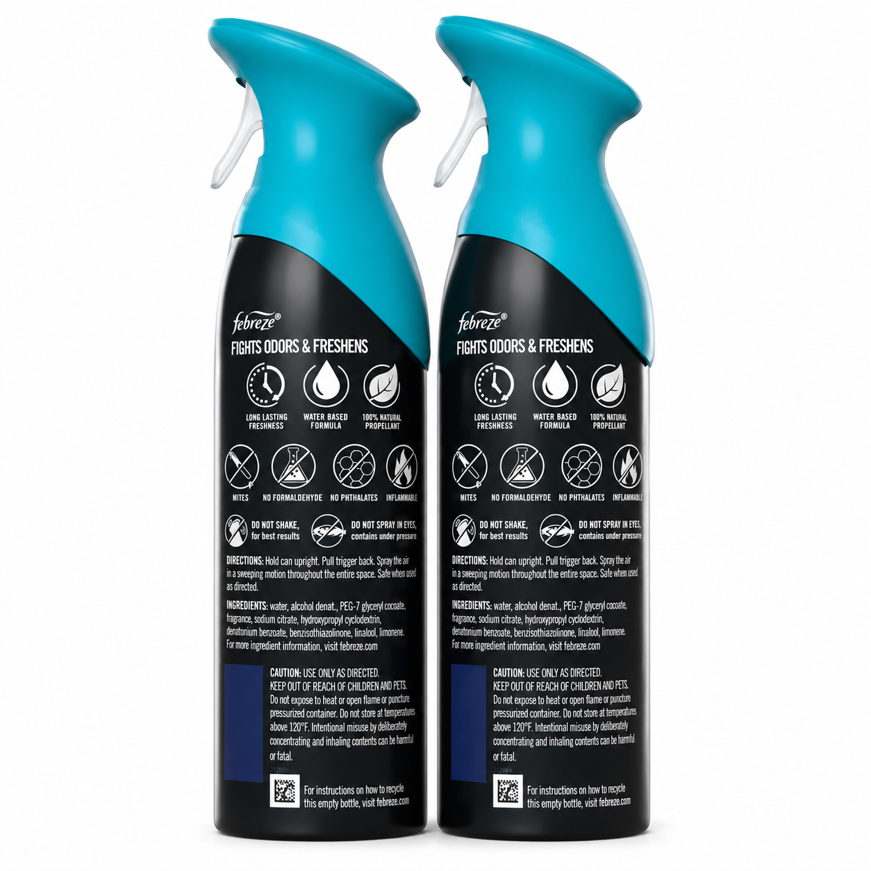 Febreze Air Mist Air Freshener Spray, Unstopables Fresh, 8.1oz, 2 Count