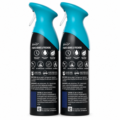 Febreze Air Mist Air Freshener Spray, Unstopables Fresh, 8.1oz, 2 Count