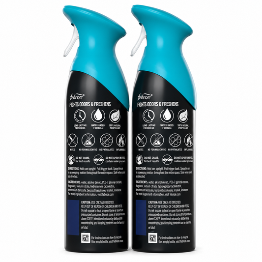 Febreze Air Mist Air Freshener Spray, Unstopables Fresh, 8.1oz, 2 Count