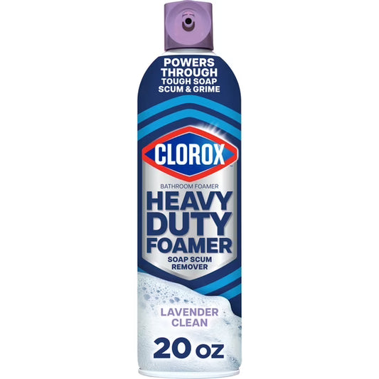 Clorox Bathroom Foamer Soap Scum Remover, Lavender, 20 oz
