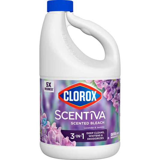 Clorox Scentiva Scented Bleach, Lavender and Jasmine, 81 fl oz