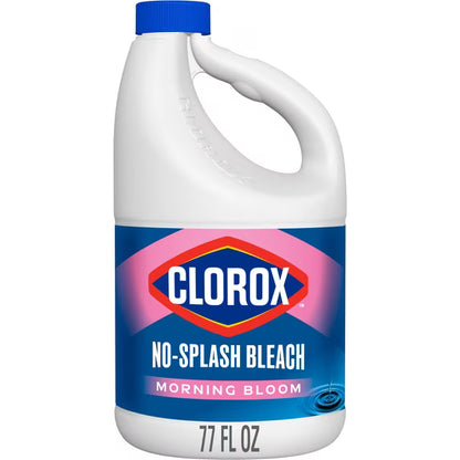 Clorox No Splash Bleach, Morning Bloom, 77 fl oz