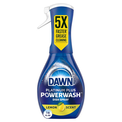 Dawn Platinum Powerwash Dish Spray, Lemon, 16 Fl Oz Starter Kit