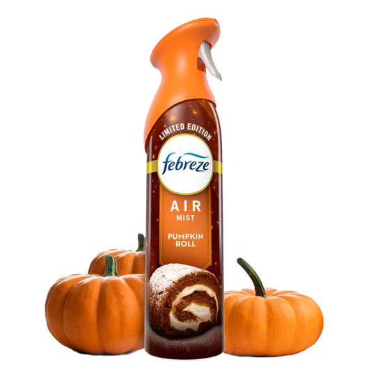 Febreze Odor-Fighting Air Freshener Spray, Room Spray, Pumpkin Roll Air Mist, 8.1 oz, 1ct