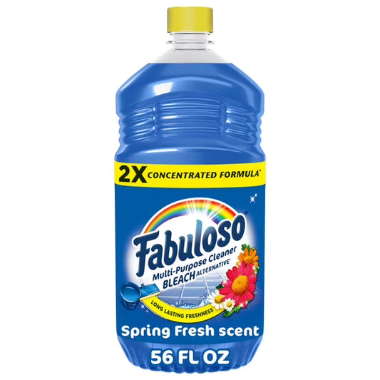 2X Multi-Purpose Cleaner, Bleach Alternative, Spring Fresh, 56 fl oz
