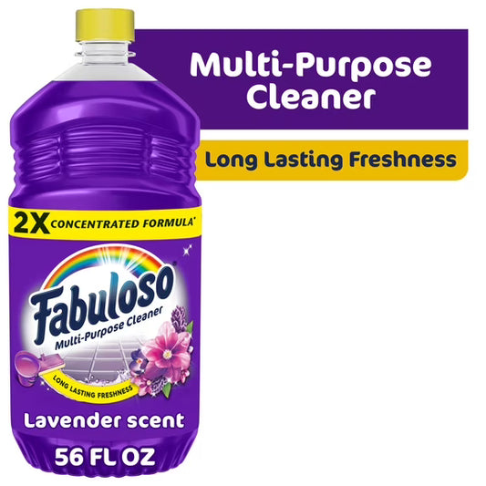 Fabuloso 2X Multi-Purpose Cleaner, Lavender Scent, 56 fl oz