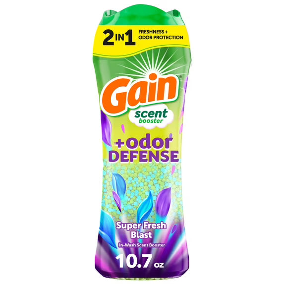 Gain Scent Beads, Odor Defense, Super Fresh Blast, 10.7 oz