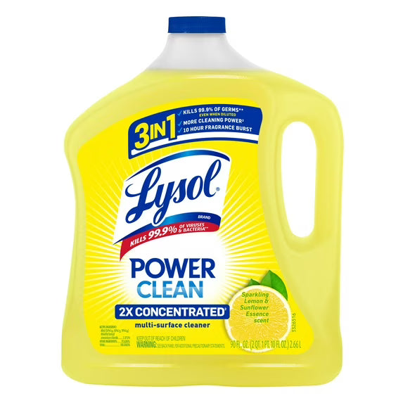 Lysol All Purpose Cleaner, 2X Concentrated, Lemon & Sunflower, 90 fl oz
