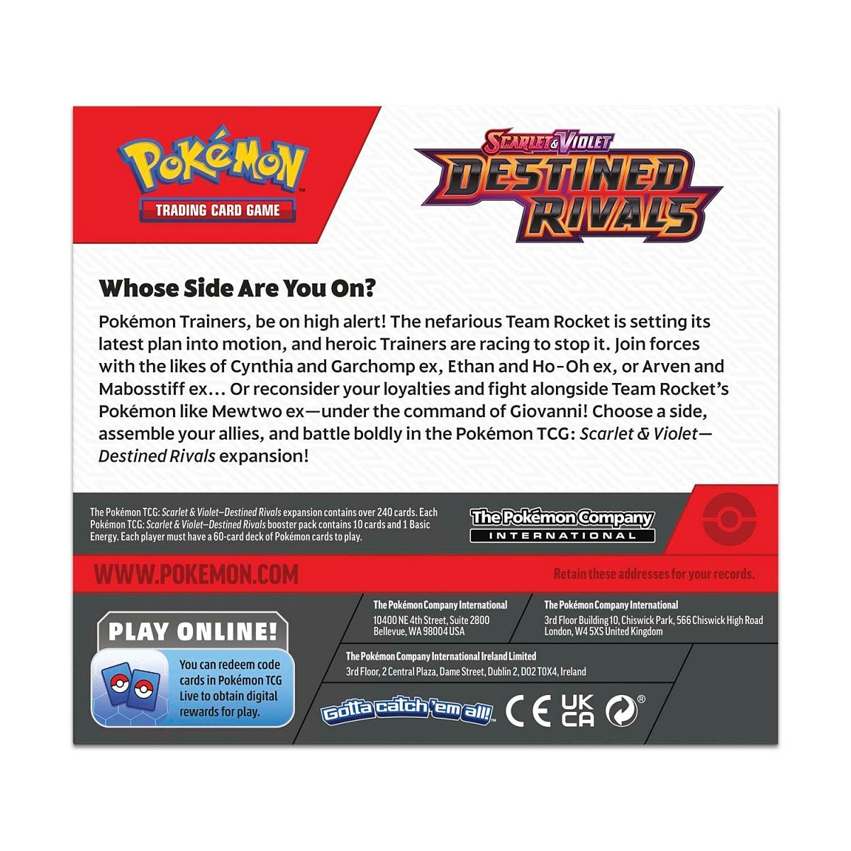 pokemon ev10 destined rivals booster box 36 pack