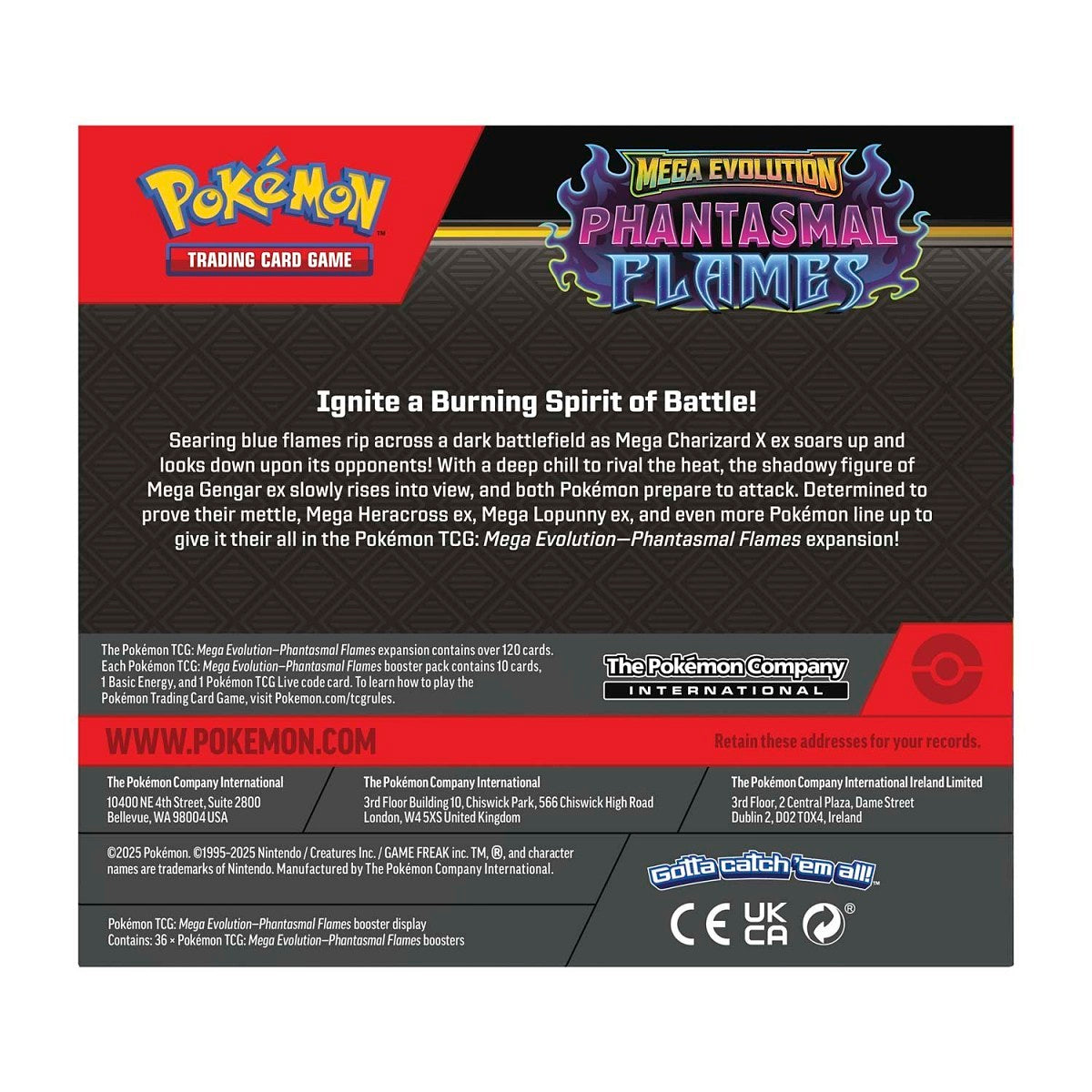 pokemon phantasmal flames booster box 36 packs
