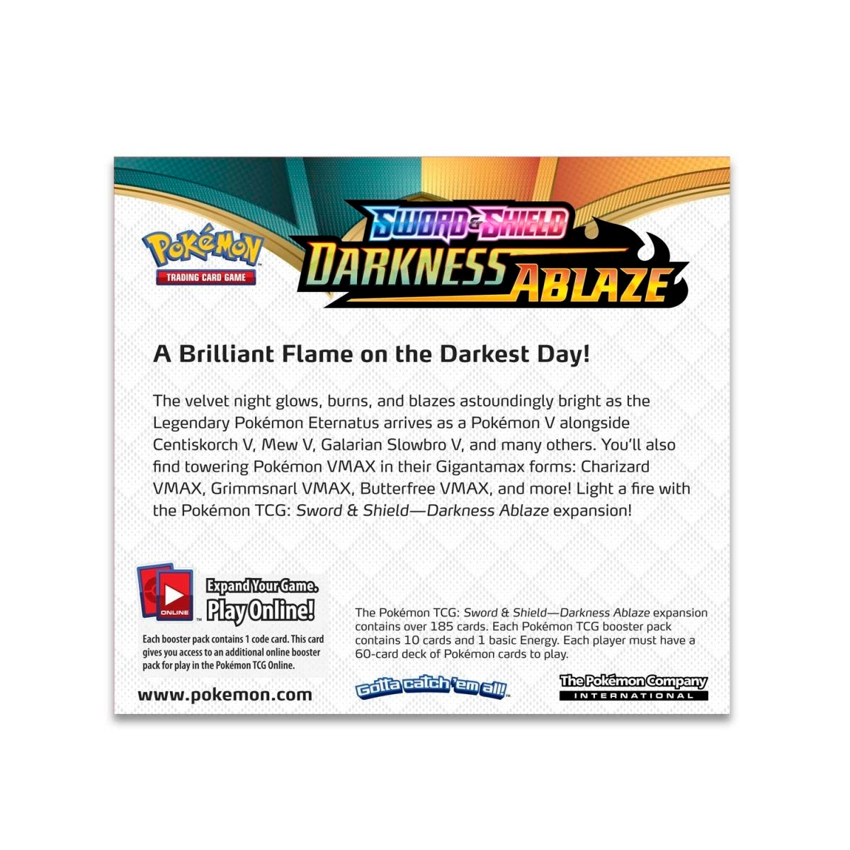 pokemon tcg sword & shield darkness ablaze booster box