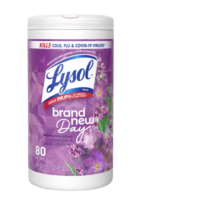 Lysol Disinfecting Wipes, Lavender & Cotton Blossom, 80 Count