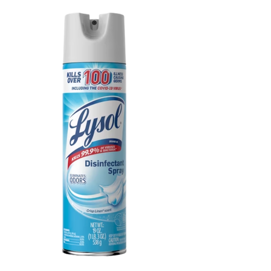Lysol Disinfectant Spray, Crisp Linen, 19 oz