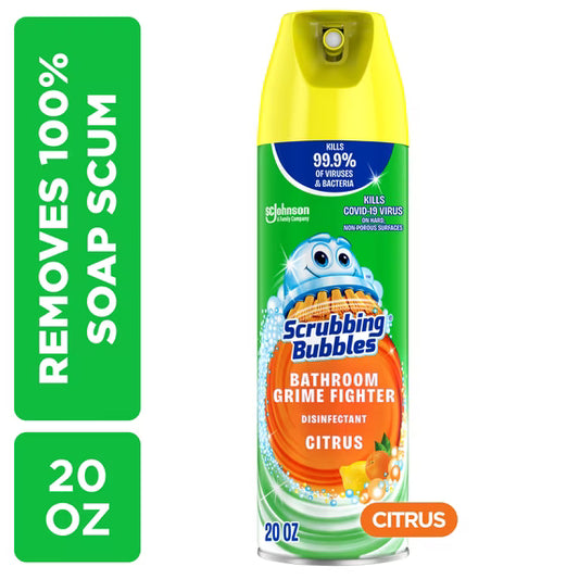 Scrubbing Bubbles Disinfectant Bathroom Cleaner, Citrus, 20 oz