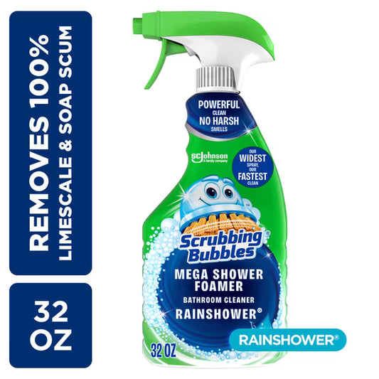 Scrubbing Bubbles Mega Shower Foamer, Rainshower, 32 oz