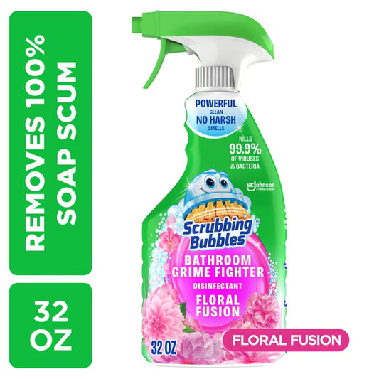 Disinfectant Bathroom Cleaner, Floral Fusion, 32 oz