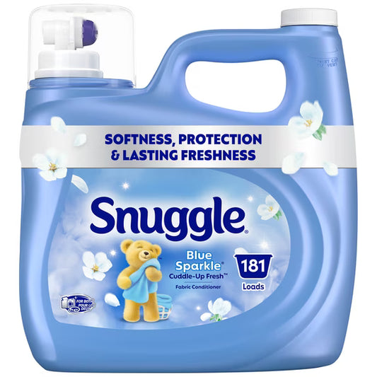 Liquid Fabric Softener, Cuddle-Up Fresh Blue Sparkle, 123.1 oz, 181 Loads