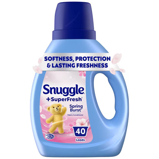 SuperFresh Liquid Fabric Softener, Odor Eliminating, Spring Burst, 40 Loads