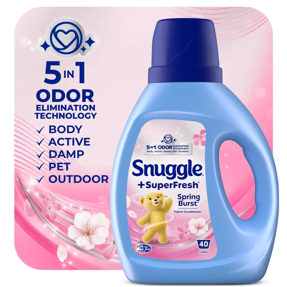 Snuggle SuperFresh Fabric Softener, Spring Burst, 40 Loads