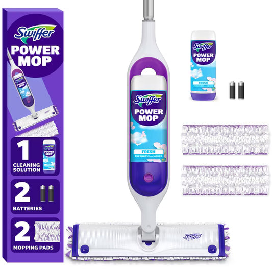 Swiffer Power Mop, Floor Cleaner, Tile, Vinyl, Laminate, Wood, Floor Cleaner, Cleaning Set