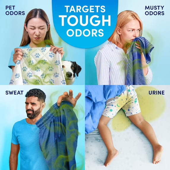 Downy Rinse Out Odor Laundry Rinse, Tackles Tough Odors and Refreshes, Cool Cotton Scent, 62 fl oz