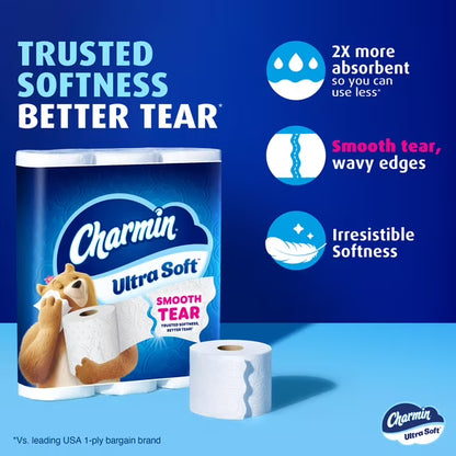 Charmin Ultra Soft Toilet Paper, 12 Mega XL Rolls