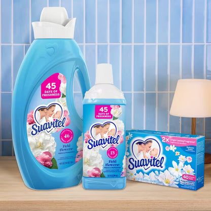 Suavitel Fabric Softener, Field Flowers, 105 fl oz