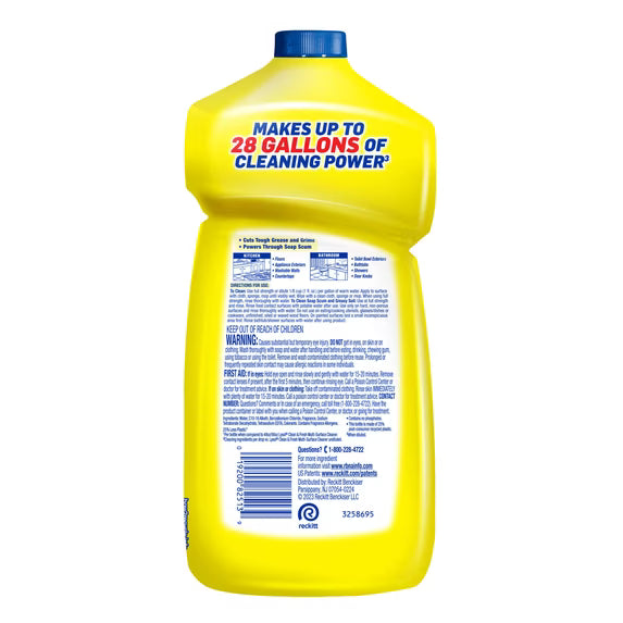 Lysol All Purpose Cleaner, Lemon & Sunflower, 28 fl oz