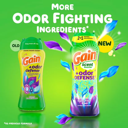 Gain Scent Beads, Odor Defense, Super Fresh Blast, 10.7 oz