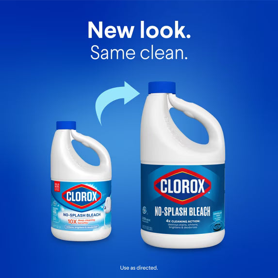 Clorox No Splash Bleach, 77 fl oz