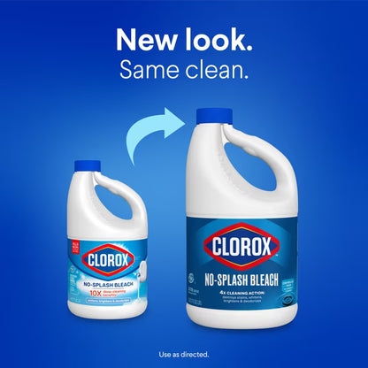 Clorox No Splash Bleach, 77 fl oz