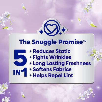Snuggle Lavender Breeze Dryer Sheets, 80 Count