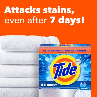 Tide Laundry Detergent Plus Ultra Oxi Powder, 73 Loads, 114 oz