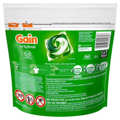 Gain Flings Laundry Detergent, 4-in-1, Original, 12 Count