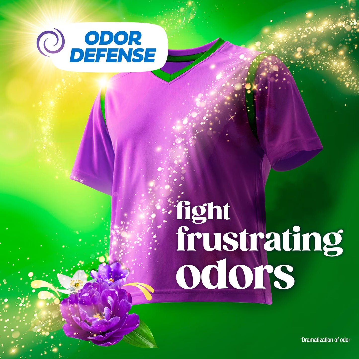 Gain Plus Liquid Laundry Detergent, Now with Odor Defense + OXI, Moonlight Breeze Scent, 99 fl oz, 75 Loads