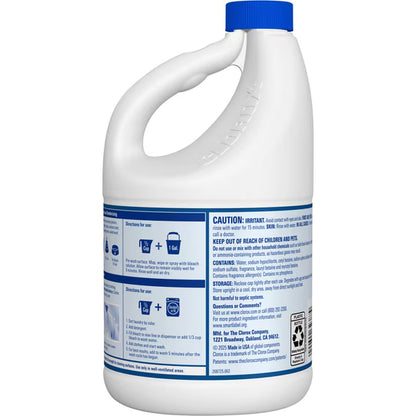 Clorox No Splash Bleach, Morning Bloom, 77 fl oz