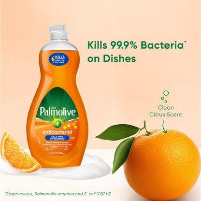Palmolive Ultra Antibacterial Dish Soap, Orange, 20 fl oz