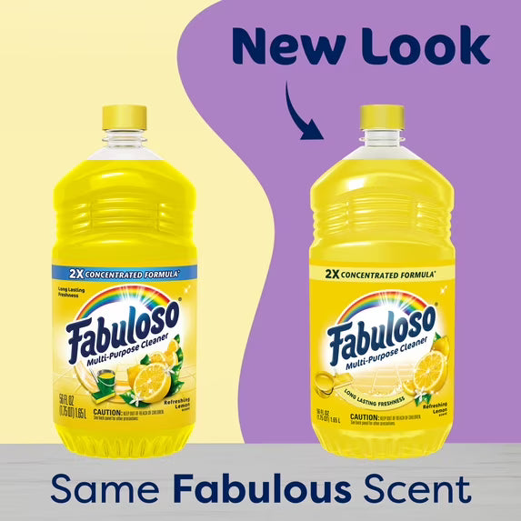 Fabuloso 2X All Purpose Cleaner, Lemon Scent, 56 fl oz
