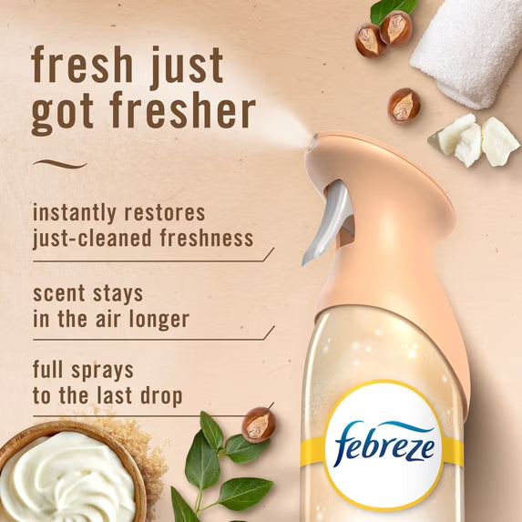 Febreze Air Mist Air Freshener Spray, Soothe & Restore Scent, 8.1oz
