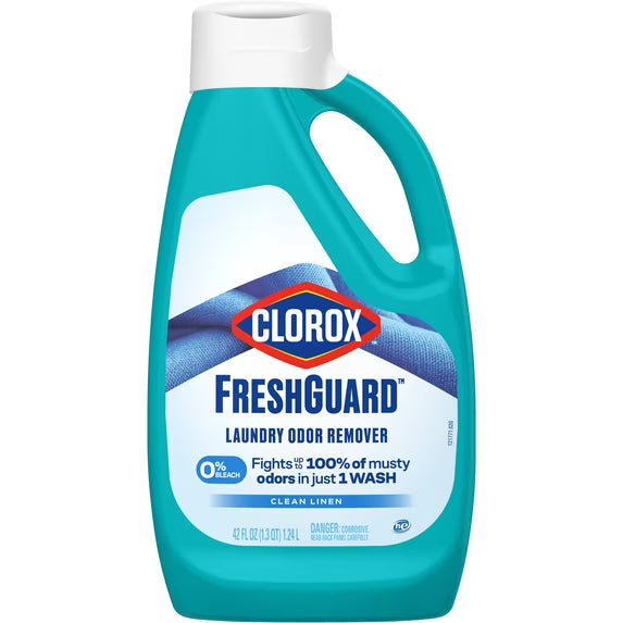 Clorox Fresh Guard Laundry Odor Remover, Clean Linen, 42 fl oz