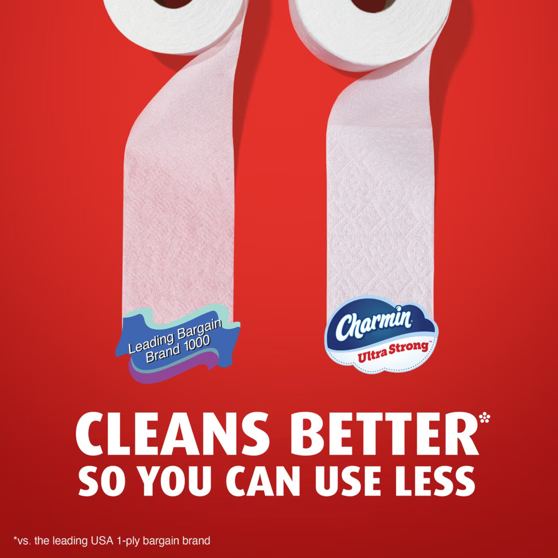 Charmin Ultra Strong Toilet Paper, 12 Mega Rolls, 220 Sheets/Roll
